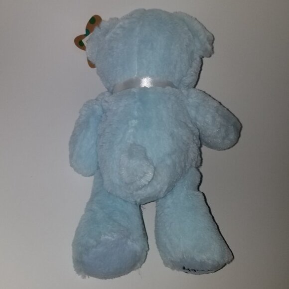 NEW My First Teddy Bear Plush 12" Lovey Toy Baby Boy Blossoms & Buds Evergreen - Picture 4 of 8